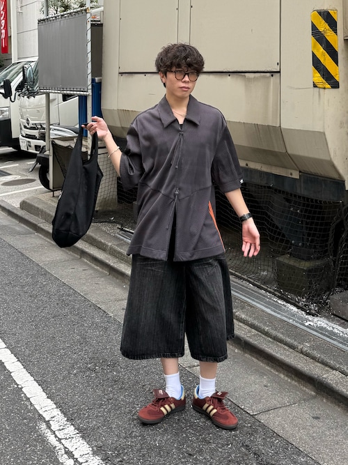 masonprince ルーズフィットAラインクロップドデニムパンツハーフパンツ ルーズフィット Aライン クロップドデニムパンツ NDK1925