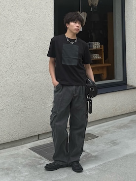 「DNSR（ディーエヌエスアール）のアイテム」を使った、junさん（メンズ・171cm）の夏コーディネート