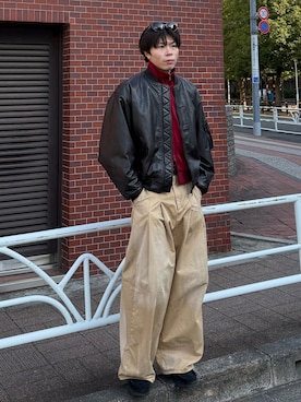 junさん（メンズ・171cm）の冬コーディネート