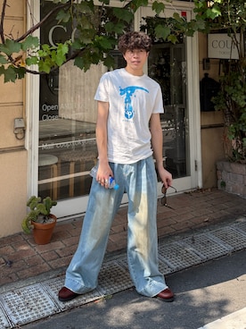 「アイテム（リング）」を使った、junさん（メンズ・171cm）の秋コーディネート