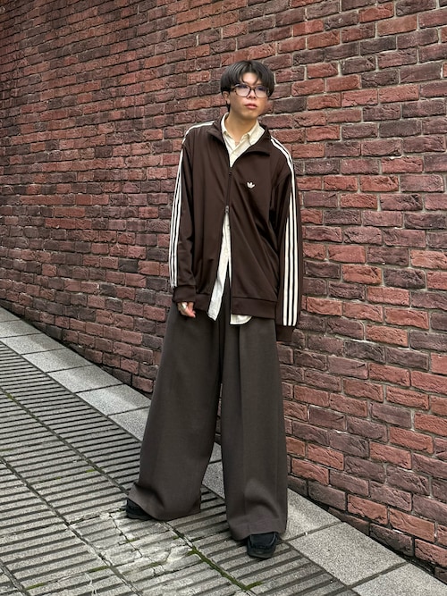 adidas ベッケンバウアー トラックジャケット ダークブラウン M