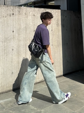 「entire studios（エンタイアスタジオ）の＜Entire Studios＞ダーツ Tシャツ（Tシャツ/カットソー）」を使った、junさん（メンズ・171cm）の秋コーディネート