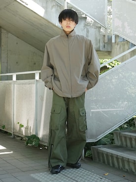 「remer（リメール）のアイテム（ブルゾン）」を使った、junさん（メンズ・171cm）の夏コーディネート