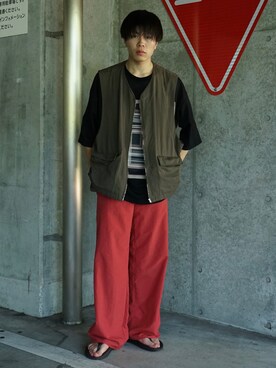 junさん（メンズ・171cm）の夏コーディネート