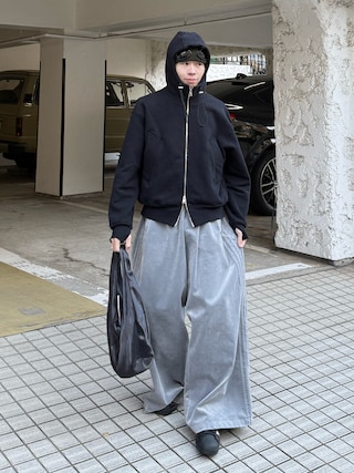 「OUAT（オーユーエーティー）のASTRO PARKA（パーカー）」を使った、junさん（メンズ・171cm）の冬コーディネート