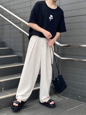 「RAGEBLUE（レイジブルー）のアイテム（バッグ）」を使った、junさん（メンズ・171cm）の夏コーディネート