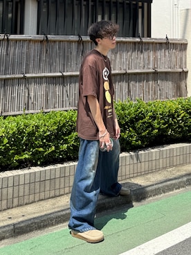 「アイテム（その他シューズ）」を使った、junさん（メンズ・171cm）の夏コーディネート