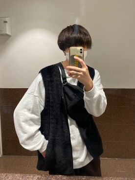 「新年一発目」｜「アイテム（アクセサリー）」を使った、junさん（メンズ・171cm）の冬コーディネート