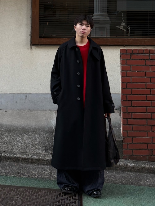 UNISEX》Super140s Prime-Over Melton Balmachan Coat/プライム
