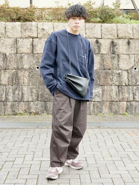 「FREAK'S STORE（フリークスストア）のアイテム（チノパンツ）」を使った、junさん（メンズ・171cm）の春コーディネート