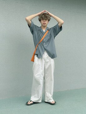 「Confirm（コンファーム）のアイテム」を使った、junさん（メンズ・171cm）の春コーディネート