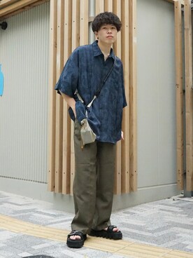 「Hint&Wit（ヒントアンドウィット）のアイテム」を使った、junさん（メンズ・171cm）の春コーディネート