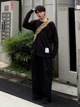 「MASU（エムエーエスユー）のアイテム」を使った、junさん（メンズ・170cm）の春コーディネート