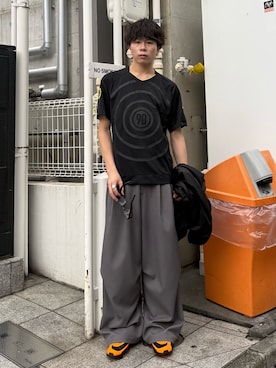 「NIKE（ナイキ）のアイテム（トップス）」を使った、junさん（メンズ・171cm）の夏コーディネート