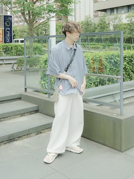 「ASTRONOMY（アストロノミー）のアイテム」を使った、junさん（メンズ・171cm）の夏コーディネート