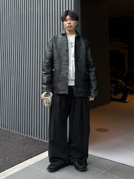 「JOURNAL STANDARD（ジャーナルスタンダード）のアイテム」を使った、junさん（メンズ・171cm）の冬コーディネート