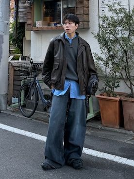 「アイテム（その他）」を使った、junさん（メンズ・171cm）の冬コーディネート