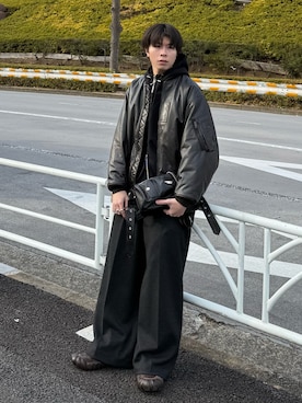 junさん（メンズ・171cm）の冬コーディネート