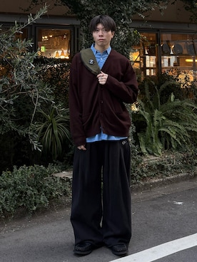 「Steven Alan（スティーブンアラン）のアイテム」を使った、junさん（メンズ・171cm）の冬コーディネート