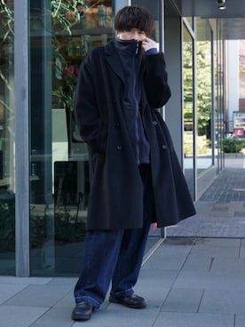 「CASPER JOHN」｜「アイテム（その他アウター）」を使った、junさん（メンズ・171cm）の冬コーディネート