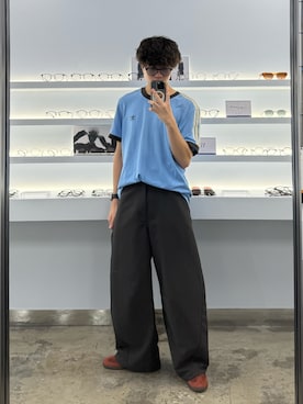 「アイテム（デジタル腕時計）」を使った、junさん（メンズ・171cm）の秋コーディネート