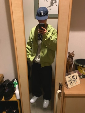 「Cooperstown Ball Cap（クーパーズタウンボールキャップ）のアイテム」を使った、ウッディさん（メンズ・184cm）の春コーディネート