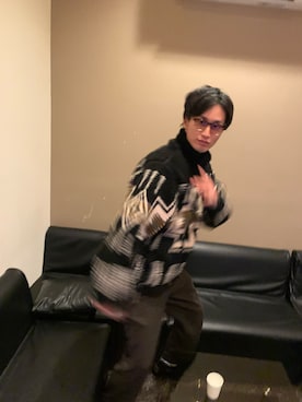 「PENDLETON（ペンドルトン）のアイテム（ブルゾン）」を使った、ウッディさん（メンズ・184cm）の冬コーディネート