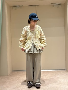 「ROSE BUD（ローズバッド）のアイテム（パンツ）」を使った、MOMOKAさん（レディース・154cm）の春コーディネート