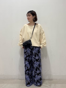 「ROSE BUD（ローズバッド）のアイテム」を使った、MOMOKAさん（レディース・154cm）の冬コーディネート