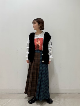 MOMOKAさん（レディース・154cm）の冬コーディネート