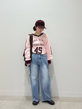 MOMOKAさん（レディース・154cm）の春コーディネート