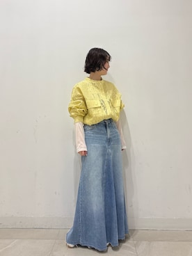 「ROSE BUD（ローズバッド）のアイテム」を使った、MOMOKAさん（レディース・154cm）の冬コーディネート