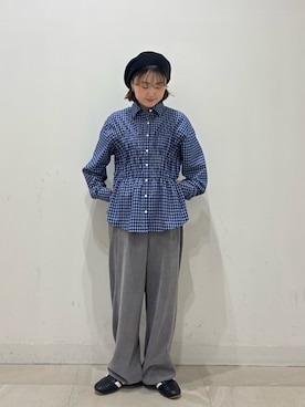 「ROSE BUD（ローズバッド）のアイテム」を使った、MOMOKAさん（レディース・154cm）の冬コーディネート