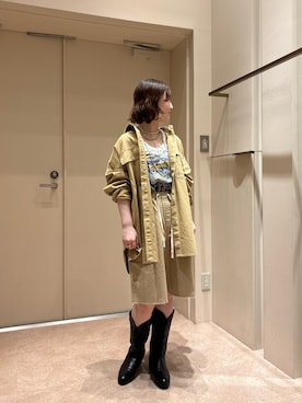 「REMME（レメ）のアイテム」を使った、MOMOKAさん（レディース・154cm）の春コーディネート