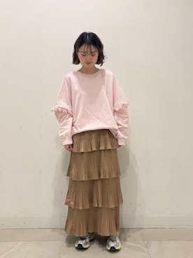 「ROSE BUD（ローズバッド）のアイテム」を使った、MOMOKAさん（レディース・154cm）の冬コーディネート