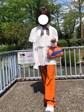 「NIKE(ナイキ)のアイテム(サンダル)」を使った、Rちゃんさん(レディース・144cm)の春コーディネート