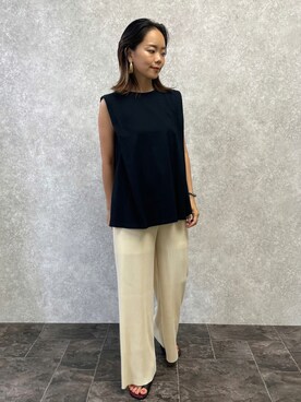 「EUCLAID（エウクレイド）のアイテム（パンツ）」を使った、88kmrkyさん（レディース・160cm）の夏コーディネート