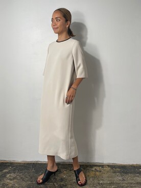 「EUCLAID（エウクレイド）のアイテム（ワンピース/ドレス）」を使った、88kmrkyさん（レディース・160cm）の冬コーディネート