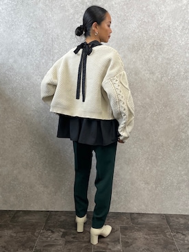 「EUCLAID（エウクレイド）のアイテム（ニット/セーター）」を使った、88kmrkyさん（レディース・160cm）の冬コーディネート