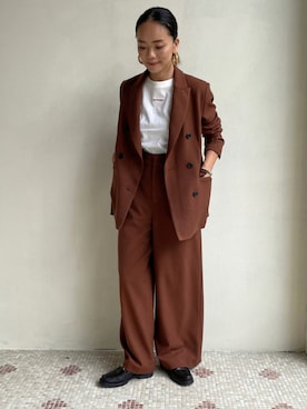 「EUCLAID（エウクレイド）のアイテム」を使った、88kmrkyさん（レディース・160cm）の秋コーディネート