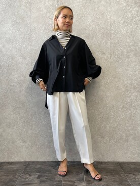「EUCLAID（エウクレイド）のアイテム（パンツ）」を使った、88kmrkyさん（レディース・160cm）の秋コーディネート