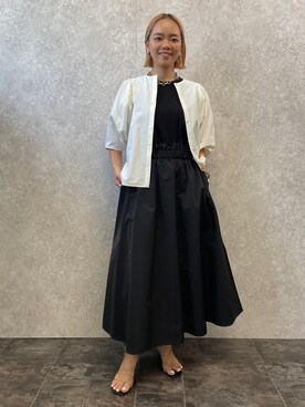「EUCLAID（エウクレイド）のアイテム（ワンピース/ドレス）」を使った、88kmrkyさん（レディース・160cm）の夏コーディネート