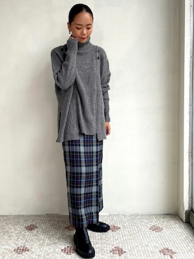 「EUCLAID（エウクレイド）のアイテム」を使った、88kmrkyさん（レディース・160cm）の秋コーディネート