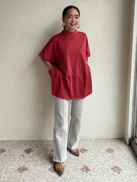 「EUCLAID（エウクレイド）のアイテム」を使った、88kmrkyさん（レディース・160cm）の夏コーディネート