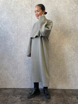 「EUCLAID（エウクレイド）のアイテム（ワンピース/ドレス）」を使った、88kmrkyさん（レディース・160cm）の冬コーディネート