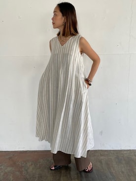 「EUCLAID（エウクレイド）のアイテム」を使った、88kmrkyさん（レディース・160cm）の夏コーディネート