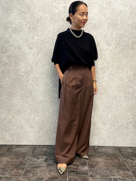 「EUCLAID（エウクレイド）のアイテム」を使った、88kmrkyさん（レディース・160cm）の秋コーディネート