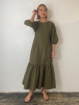 「EUCLAID（エウクレイド）のアイテム（ワンピース/ドレス）」を使った、88kmrkyさん（レディース・160cm）の春コーディネート