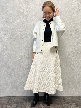 「EUCLAID（エウクレイド）のアイテム（ニット/セーター）」を使った、88kmrkyさん（レディース・160cm）の冬コーディネート