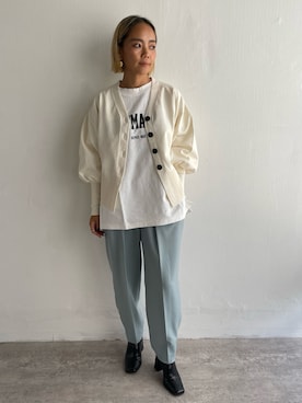 「EUCLAID（エウクレイド）のアイテム（パンツ）」を使った、88kmrkyさん（レディース・160cm）の秋コーディネート